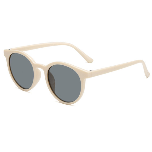 Mirror Sunglasses Korean Version Trendy Small Face Internet Celebrity Lin Xiaozhai Street Style Retro Round Frame UV Protection