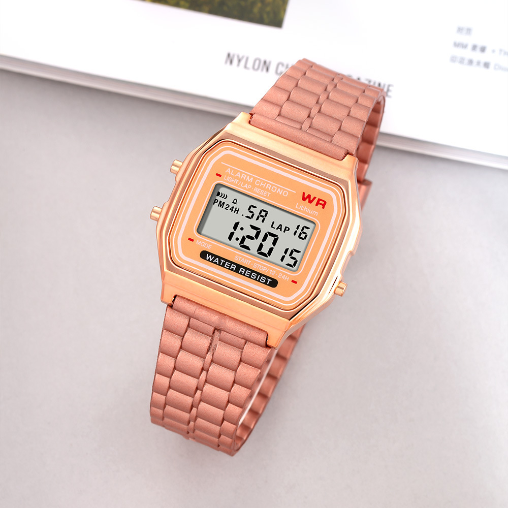 Reloj electrónico de deportes al aire libre de estudiantes simple moda para hombres y mujeres alarma de luz nocturna multifuncional reloj electrónico en stock