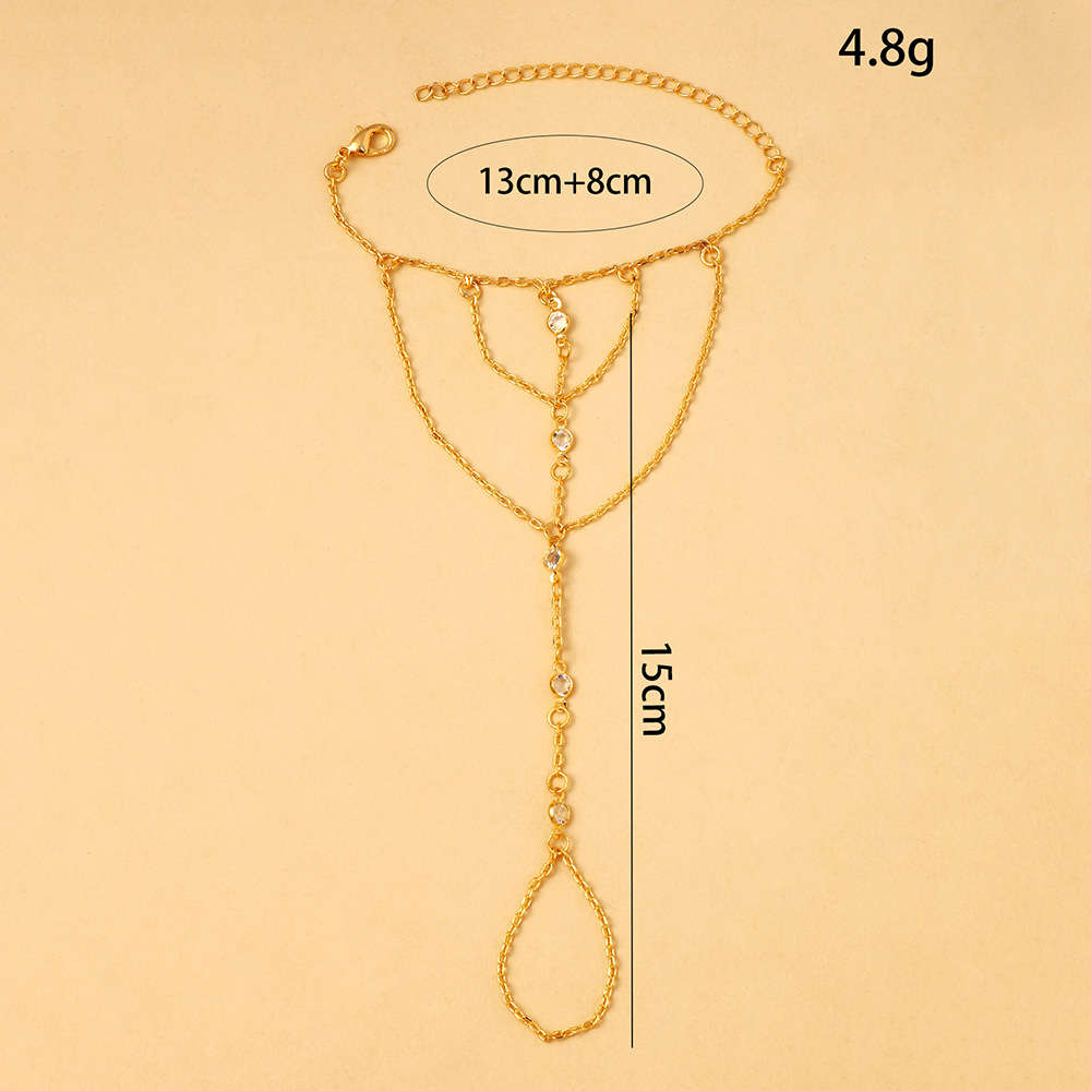 Diamond-encrusted Link Bracelet High-end Simple Accessory_voghion.com