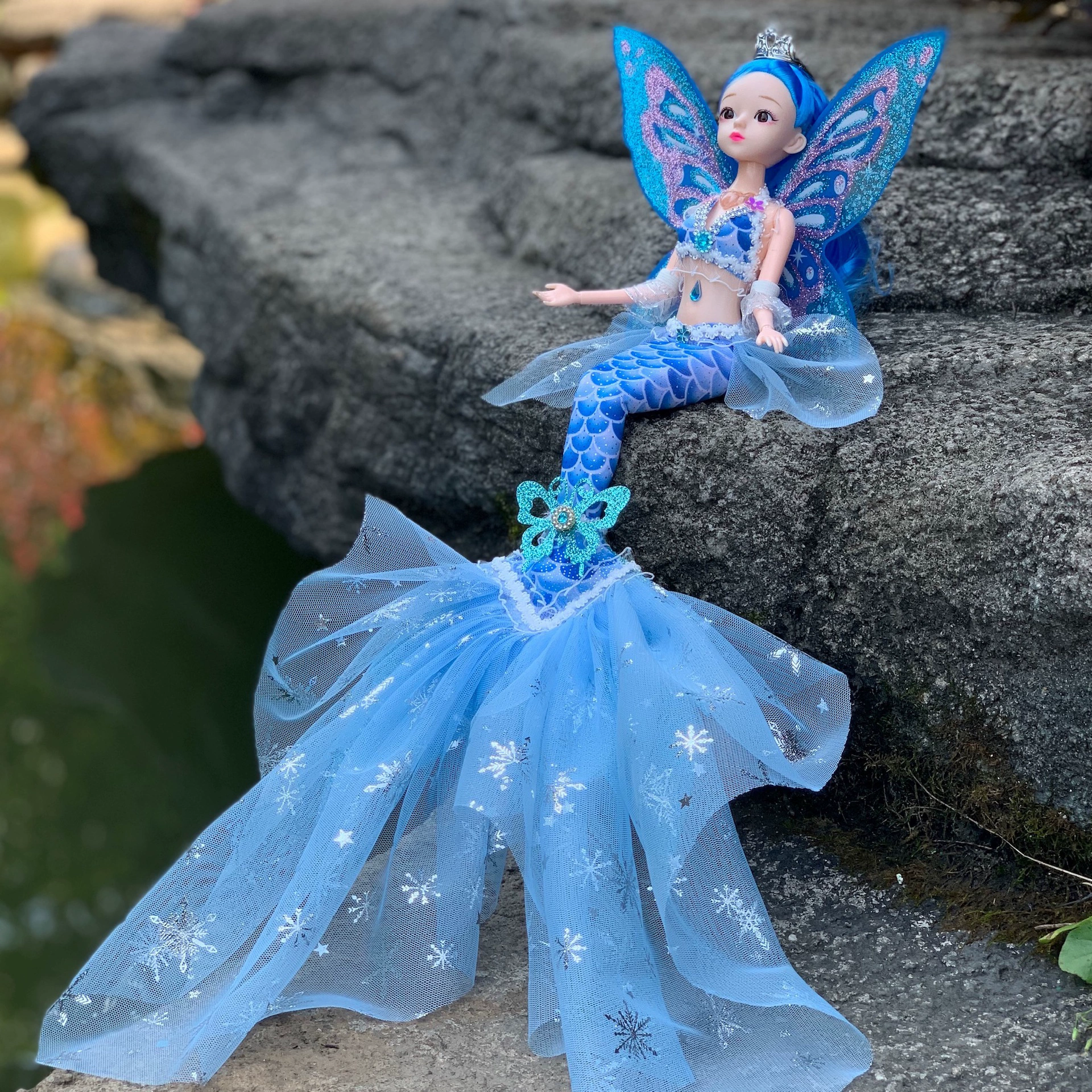 Музыкальная кукла для нарядной игры, игрушка, русалка, подарок на день рождения
