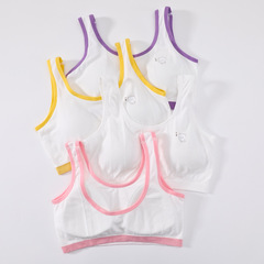 Pure cotton underwear for students in the developmental period, girls, elementary school, junior high school students, tube tops, 9-15 years old, medium and large children's girls' bras