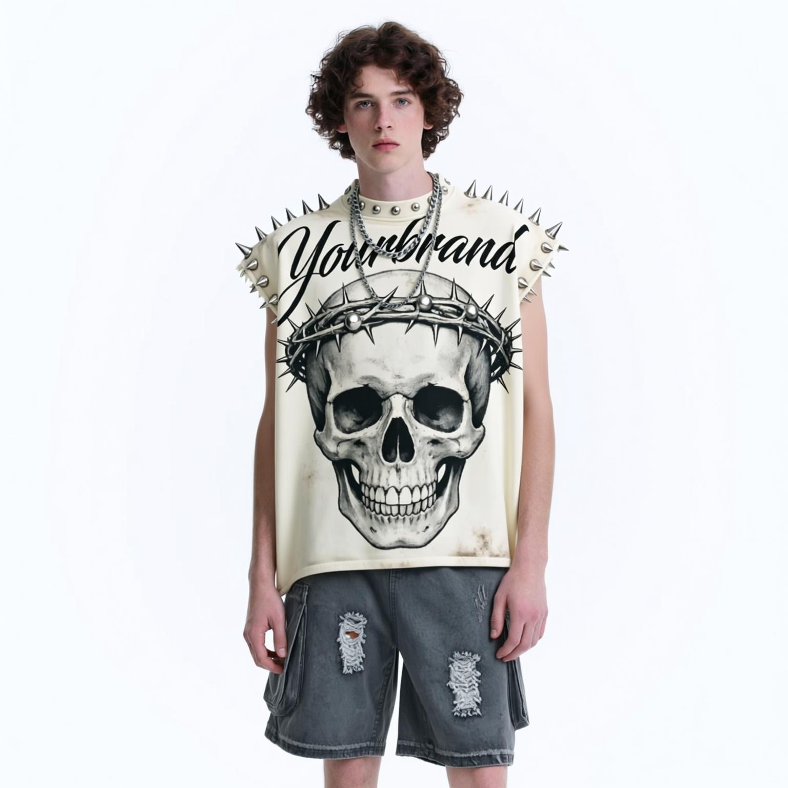 Personalizado cross-border chaleco de hombre deportivo de secado rápido hombre camiseta sin mangas camiseta de fondo chaleco de fitness hombre