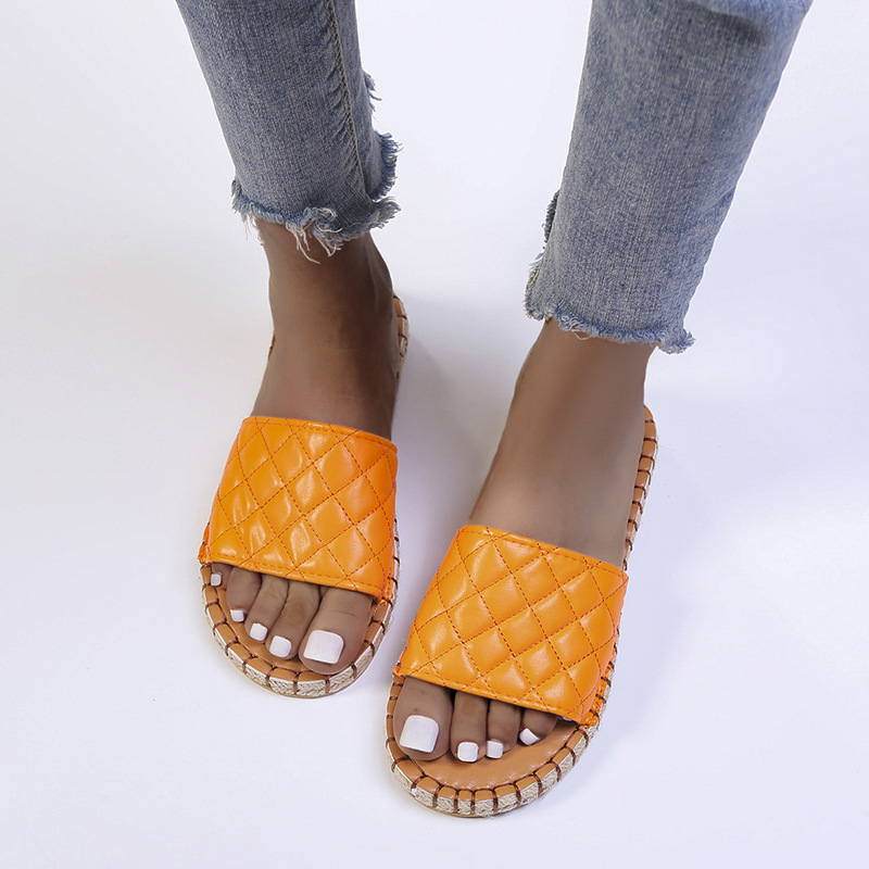 Kadın Sandaletleri Açık Hava Kauçuk Sentetik Şok Emici Su Geçirmez Parmak Arası Terlikler_voghion.com