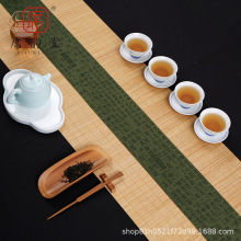 茶席麻布 禅意布艺竹席竹制茶垫 日式茶帘桌旗干泡席客厅功夫泡茶