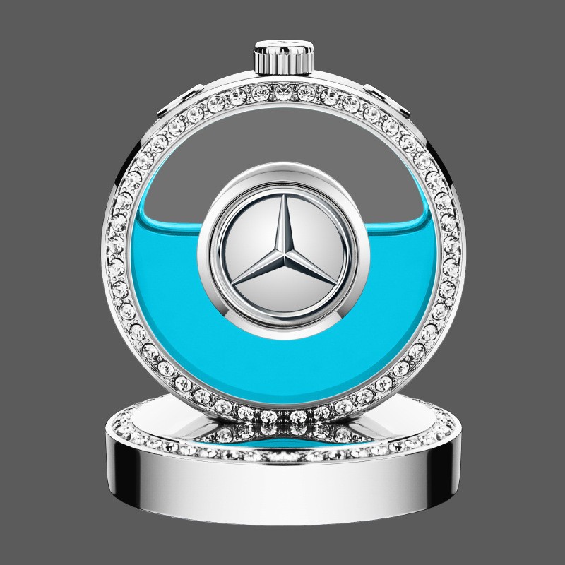 실버 다이아몬드 장식 합금 장식품 (박스 포장) [다른 차종 문의] 기본 벤츠