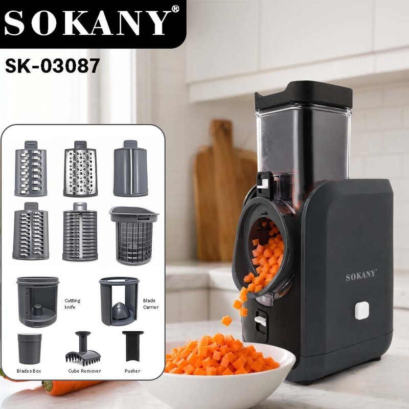 Sokany Cross-Border European Standard 6-in-1 Vegetable Cutter, Easy to Clean, Slicing, Dicing, Shredding Machine, Roller-Type Vegetable Salad Maker Sokany Cross-Border European Standard 6-in-1 Vegetable Cutter, Easy to Clean, Slicing, Dicing, Shredding Machine, Roller-Type Vegetable Salad Maker