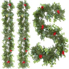 国境を越えたクリスマス松針藤条雰囲気配置金銭葉紅果松柏暗号化グリーンクリスマス装飾