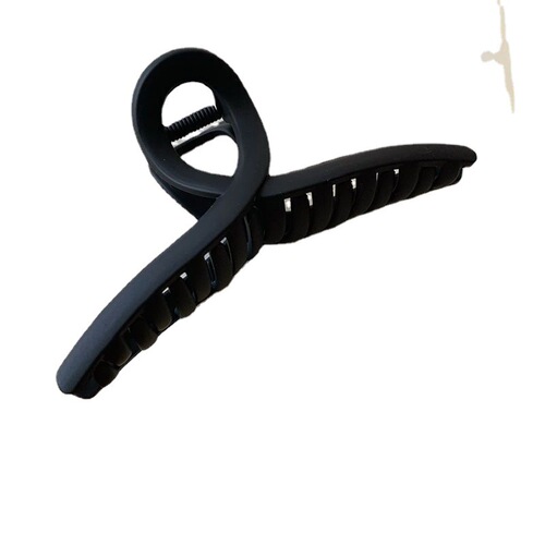 Cross ribbon grabber shark clip on the back of the head frosted ponytail hairpin Internet celebrity hair accessories frosted hairpin manufacturer wholesale