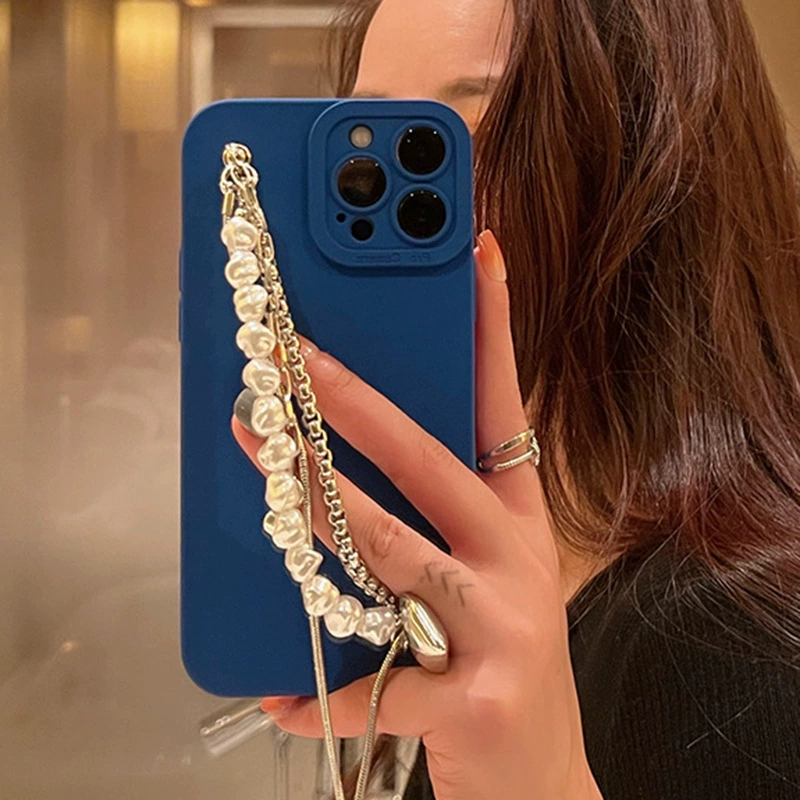 Яблоко, цепь из жемчуга, чехол для телефона, совместим с iPhone 13, iphone, 13promax