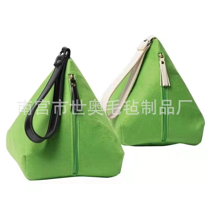 厂家供应 毛毡端午粽子包  零钱包  礼品包