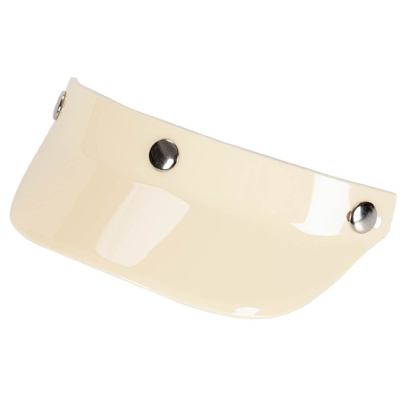 Retro Helmet Brim Visor 3/4 Helmet Brim Motorcycle Half Helmet with Three Buckles Universal Short Brim Sunshade