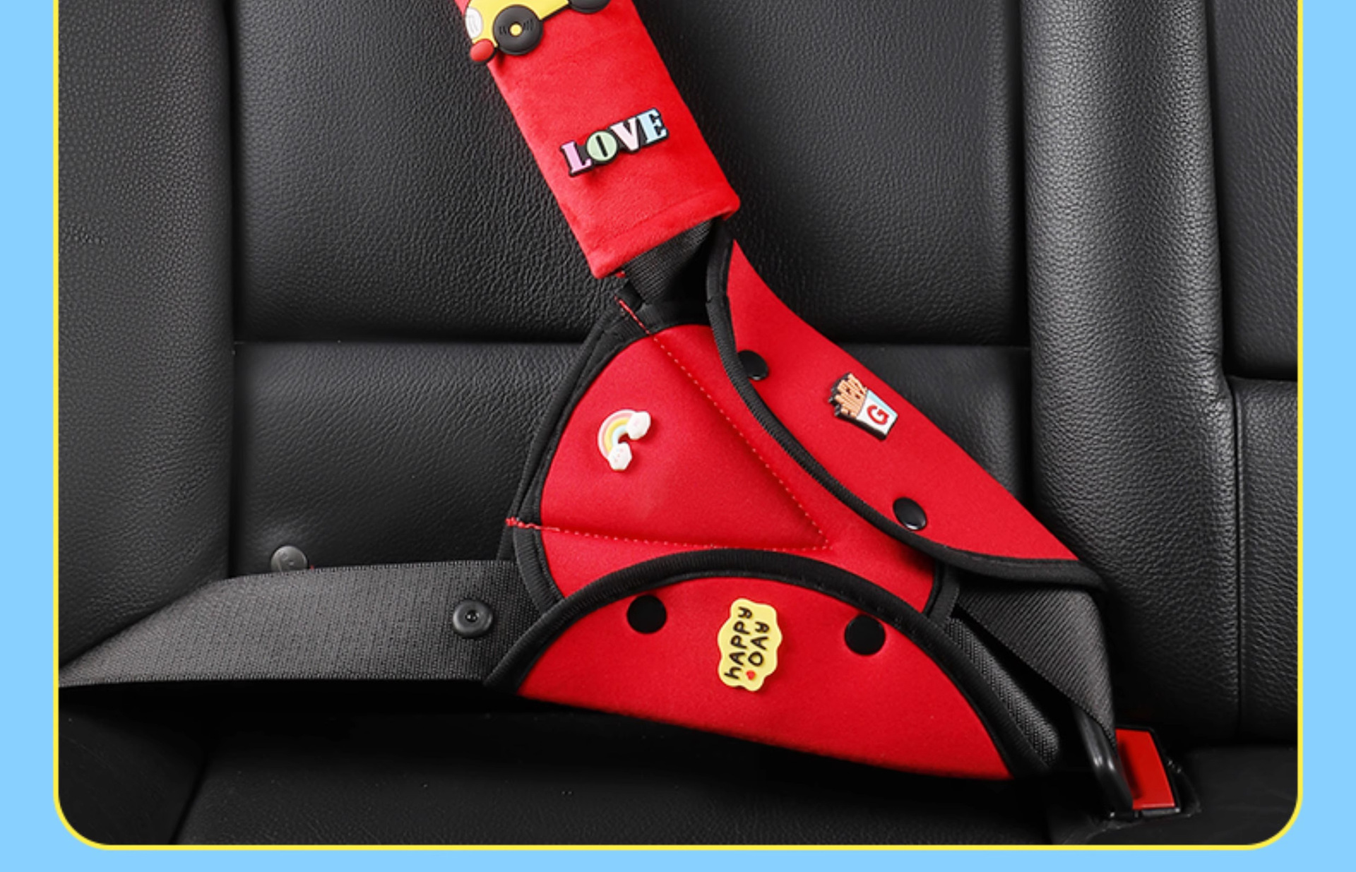 Children's car seat belt anti-collar stopper retainer shoulder suit car adjustment seat belt factory wholesale