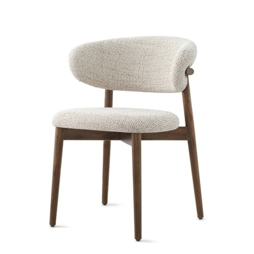 Nordic solid wood dining chair home solid wood color soft backrest chair ash wood light luxury high-end dining chair
