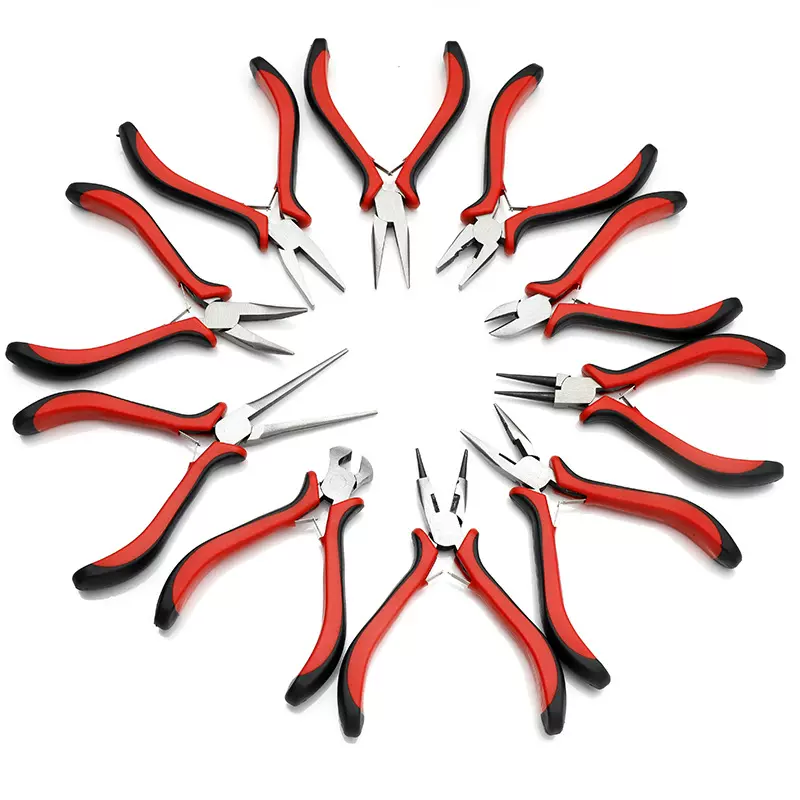 DIY手工迷你饰品工具多功能斜口尖嘴剪钳开口钳绑钩平口钳弯嘴钳