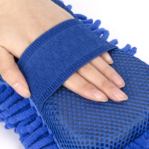 Car wash sponge block car wiping artifact special high coral density cotton car chenille gloves supplies tools absorb water