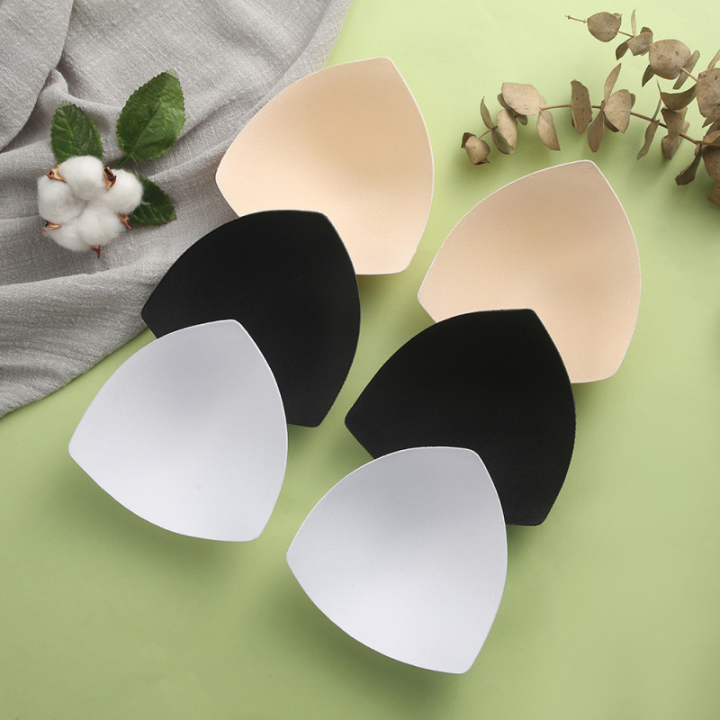 Chest Pad Insert High-end Sports Underwear Women's Sponge Replacement Bra Pad Beauty Back Anti-bump Triangle Cup Inner Pad