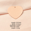 Sophisticated pendant stainless steel heart-shaped heart shaped, necklace, accessory, 33mm, mirror effect