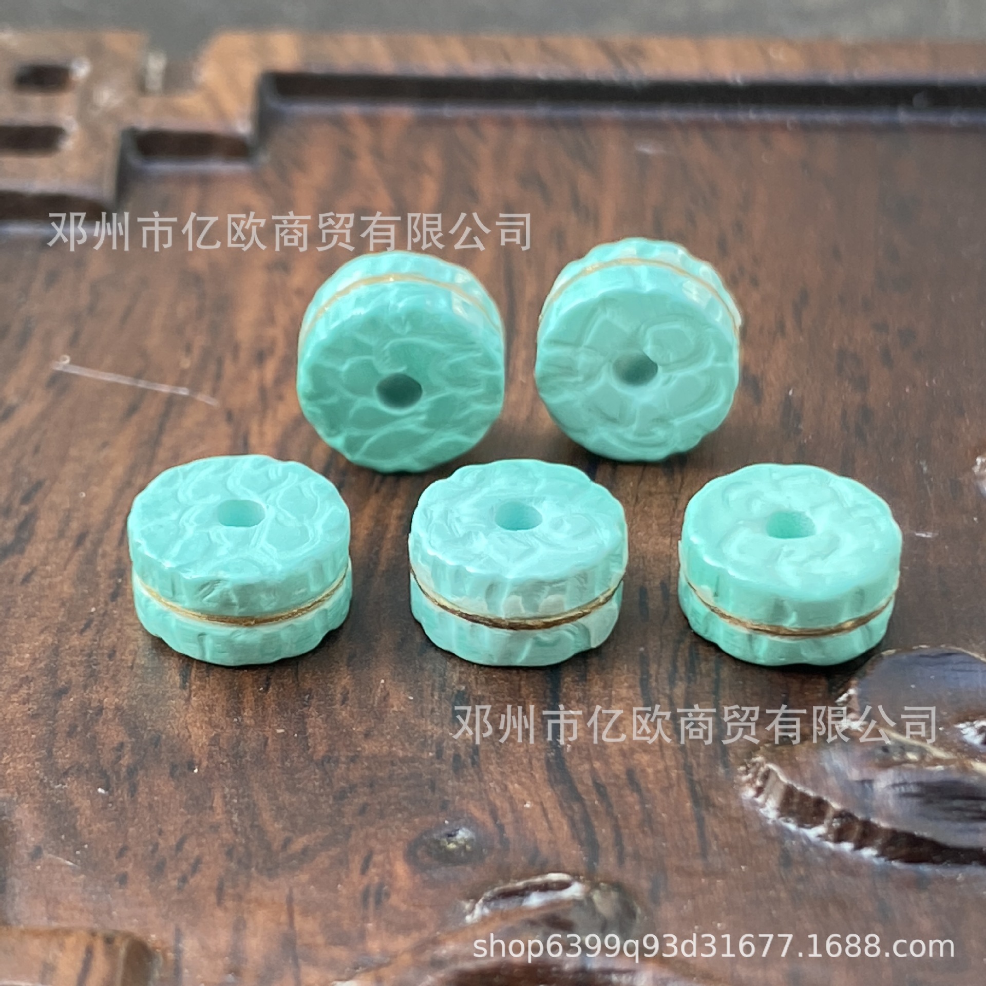 Turquoise pad handmade