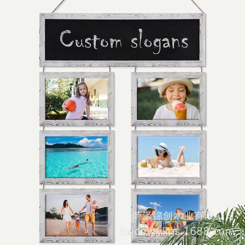 Wooden Photo Frame with Blackboard Hanging Drawing Board Photo Display Wall Decoration DIY Wedding Party Commemorative Photo Frame Wooden Photo Frame with Blackboard Hanging Drawing Board Photo Display Wall Decoration DIY Wedding Party Commemorative Photo Frame