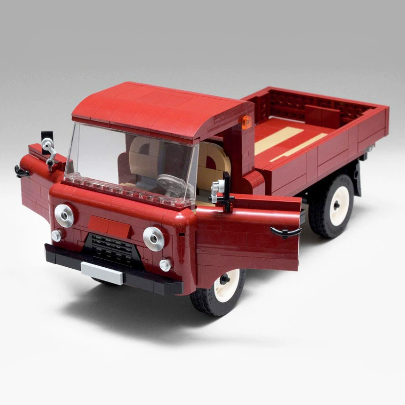 Международный MOC 95535-UAZ 3303 грузовик модель совместима с Lego Автомобильная серия строительных блоков маленькие гранулы