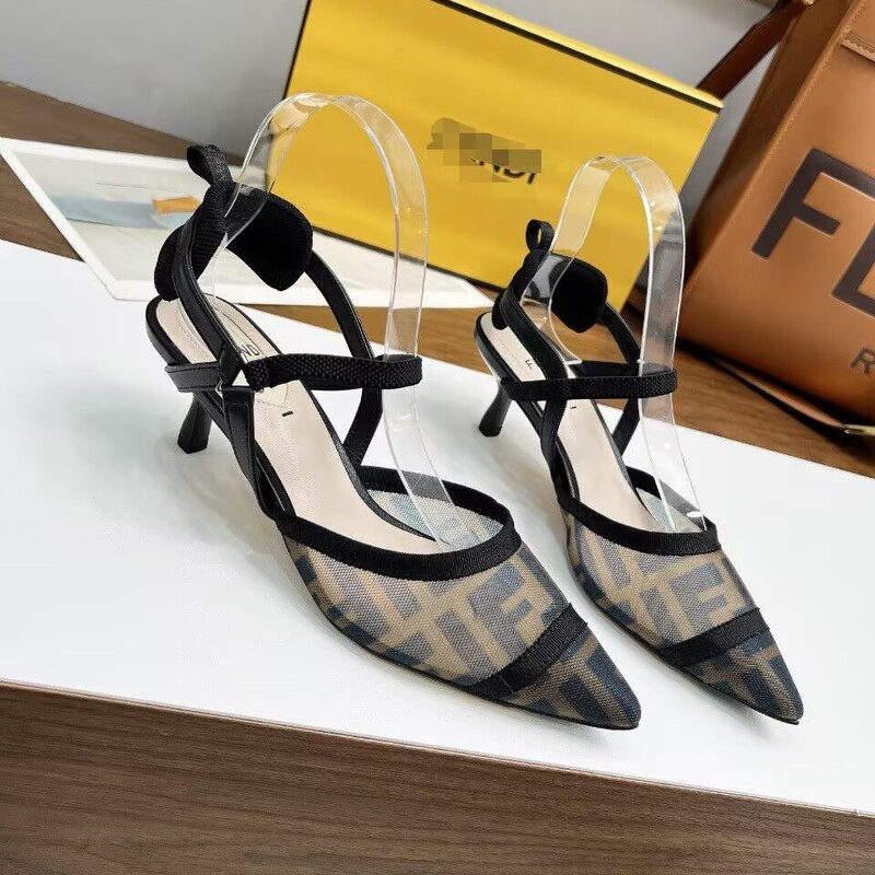New Foreign Trade Pointed High-Heeled Women's Mule Sandals with Stiletto Heels, F-Shaped Elegant Socialite Shoes, Versatile and Simple Women's Shoes New Foreign Trade Pointed High-Heeled Women's Mule Sandals with Stiletto Heels, F-Shaped Elegant Socialite Shoes, Versatile and Simple Women's Shoes