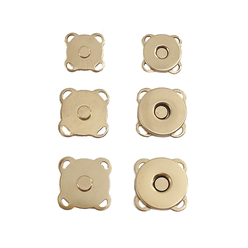 Hebilla magnética de hierro, diseño cosido invisible, tipo madre-hijo, 100 unidades, venta directa de fábrica