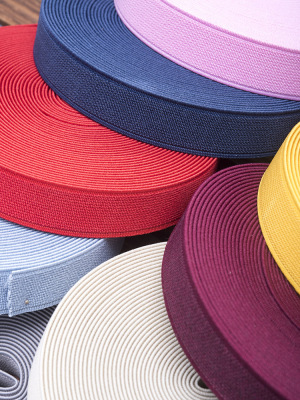 Han Dian Plain thickening Elastic band Color 2 centimeter Trousers waist black and white Elastic DIY Bandage accessories