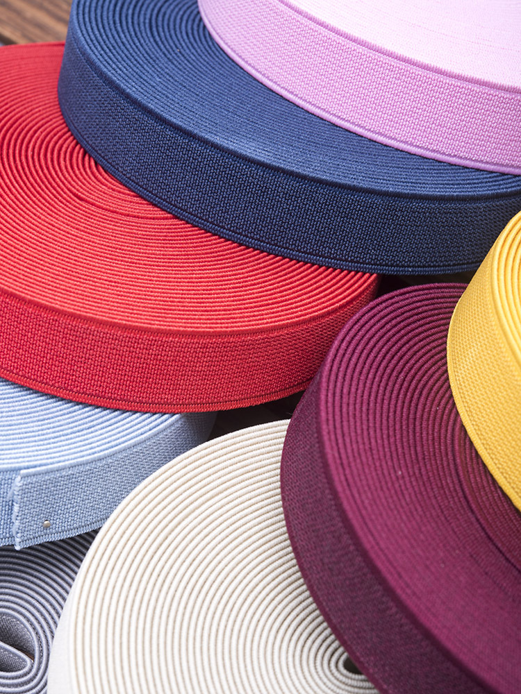 Han Dian Plain thickening Elastic band Color 2 centimeter Trousers waist black and white Elastic DIY Bandage accessories