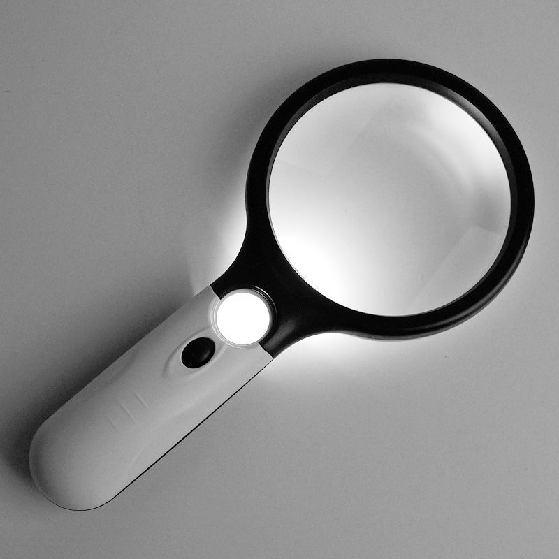 放大镜老人特大看书高清10000带灯光高倍100扩大镜超高清高精度