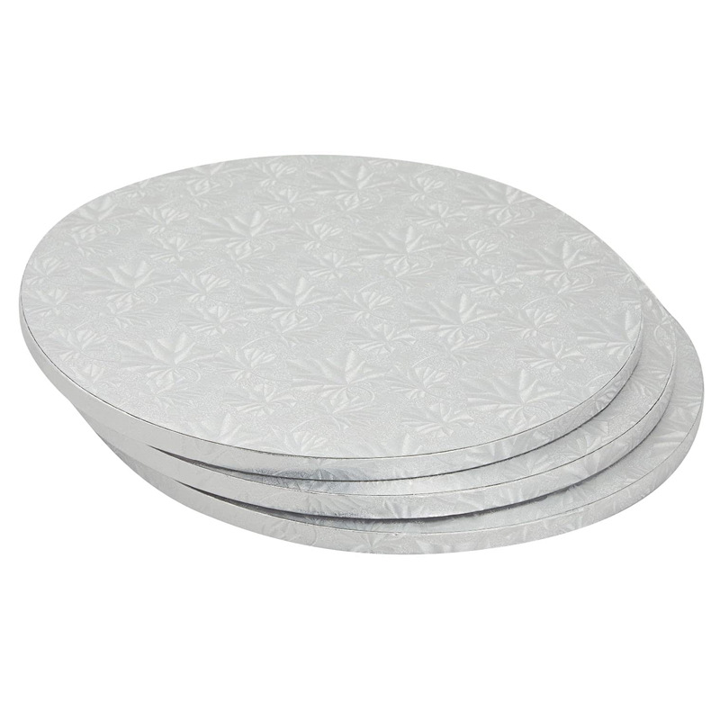 12mm圆形瓦楞纸蛋糕底托银色蛋糕垫蛋糕托盘批发cake drum board