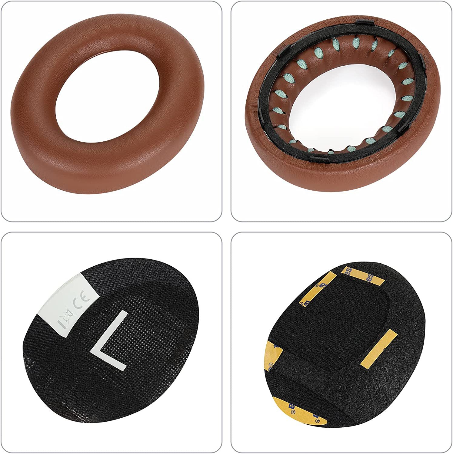 Orejeras marrones con almohadilla de algodón