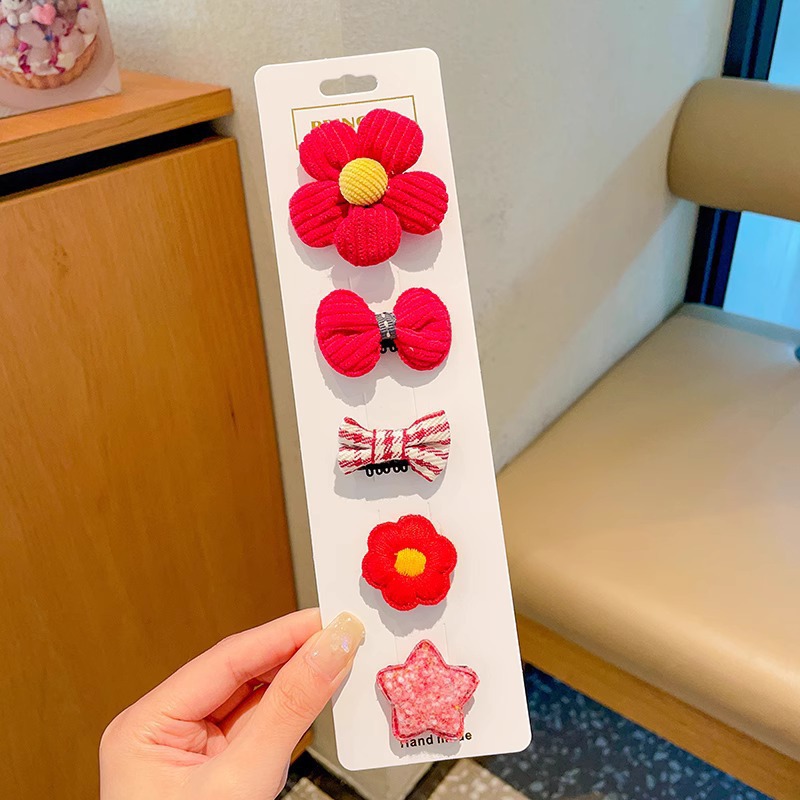 Horquilla de los niños bebé no duele el abrigo del pelo flequillos rotos horquilla tocado niña bebé clip pelo accesorios