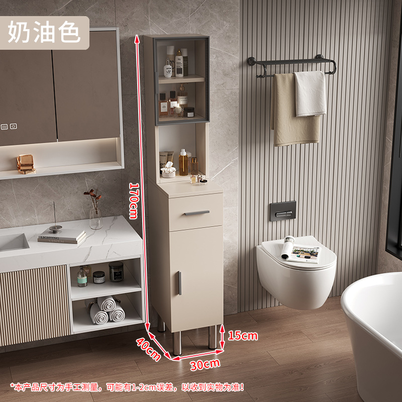 gabinete lateral de baño inodoro panal de abeja gabinete vertical de almacenamiento tipo piso gabinete lateral de almacenamiento sala de estar simple armario