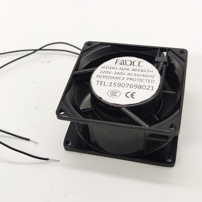 AC AC Fringe Axis 8038 Industrial Verculator Metal Iron Leaf Thermal Cabinet Tank Rolling Dropdium Settled Fan 2