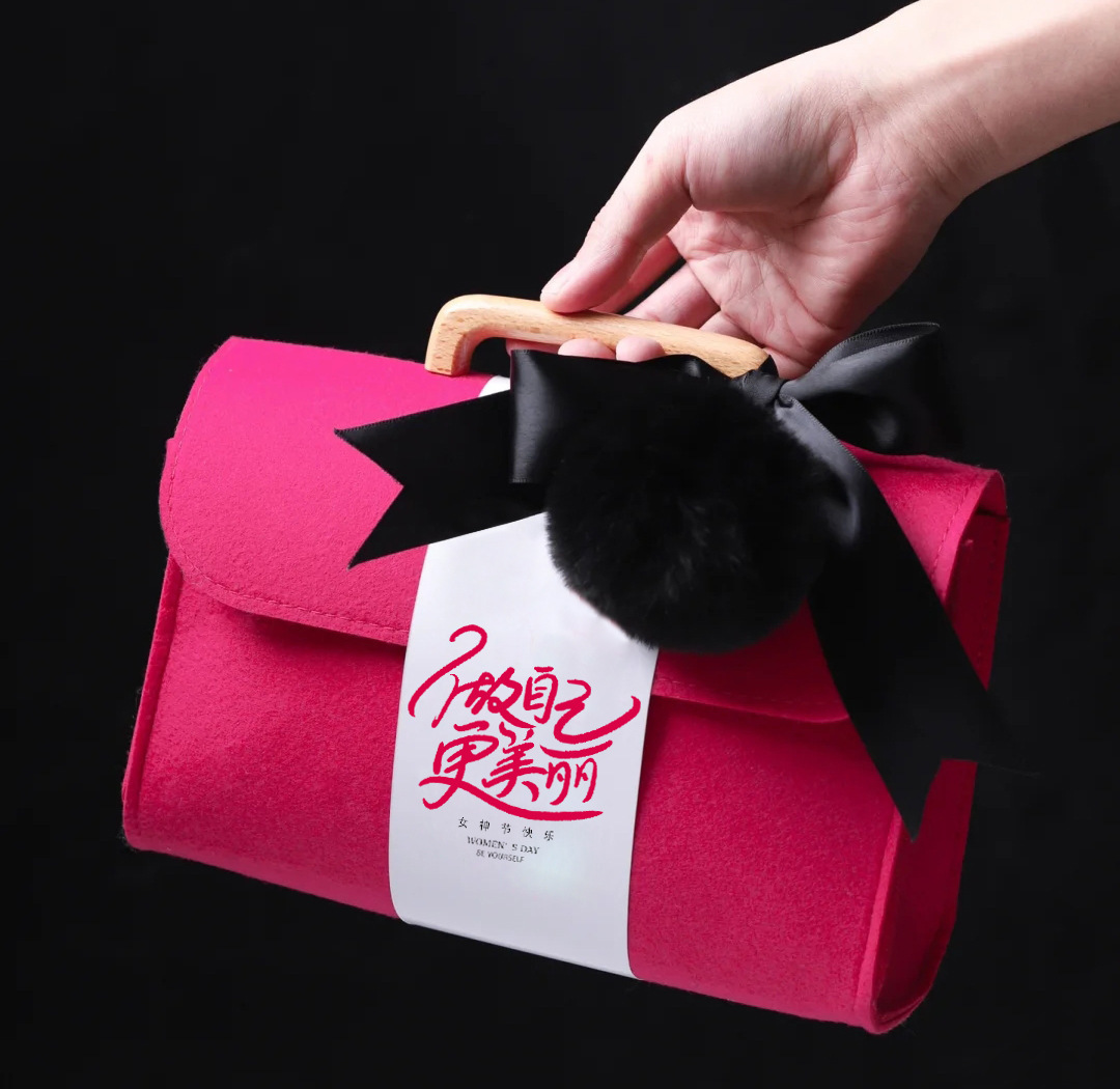 母亲节阿胶糕包装袋曲奇牛轧糖雪花酥糖霜烘焙手提袋零食礼盒