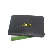 PU皮革塑料证件套卡片卡套 丝印Logo制作单多色 小额承接打标厂家