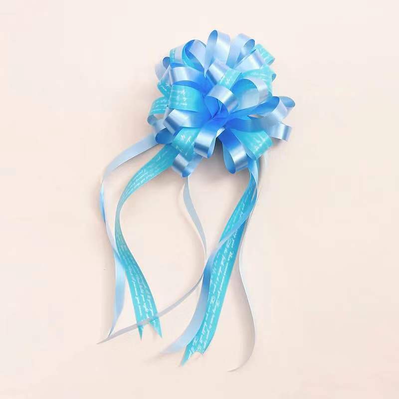 Fábrica directa flor tienda suministros letra grande perezoso tire Flor de dos colores mano tire flor boda coche flor embalaje cinta