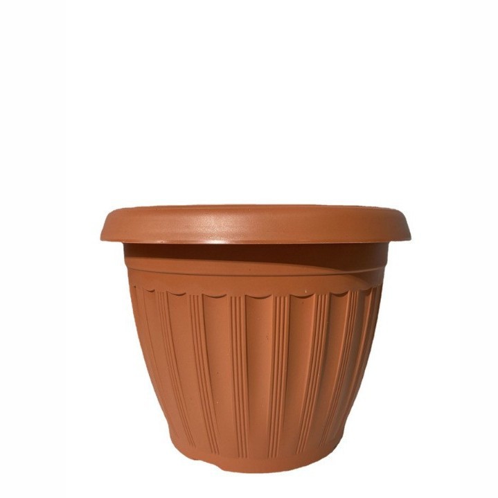 Suministro directo de fábrica ronda maceta de plástico balcón jardinería gran maceta imitación arcilla redonda de plástico maceta al por mayor image 5