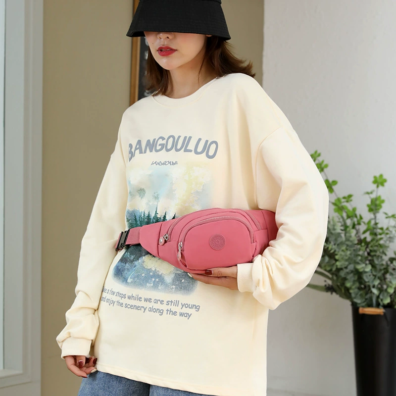 Universal belt bag, trend waterproof chest bag, shoulder bag for gym, oxford cloth, Japanese and Korean