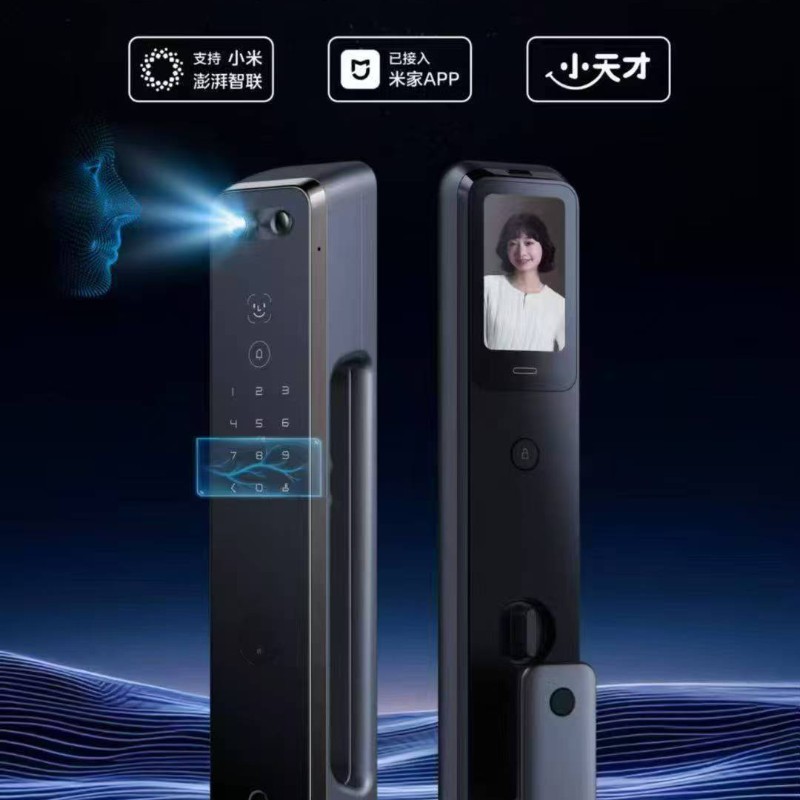 Xiaomi Smart Door Lock Pro with Finger Vein Recognition, Face Recognition, Cat Eye, Large Screen, Fully Automatic Smart Door Lock, Powerful Smart Connectivity