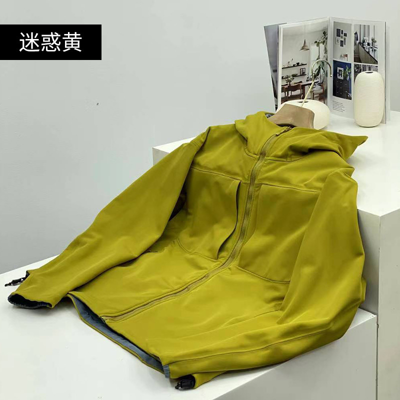 压胶软壳抓绒冲锋衣防水防风加绒春秋季新款男女同款休闲单层登山|undefined