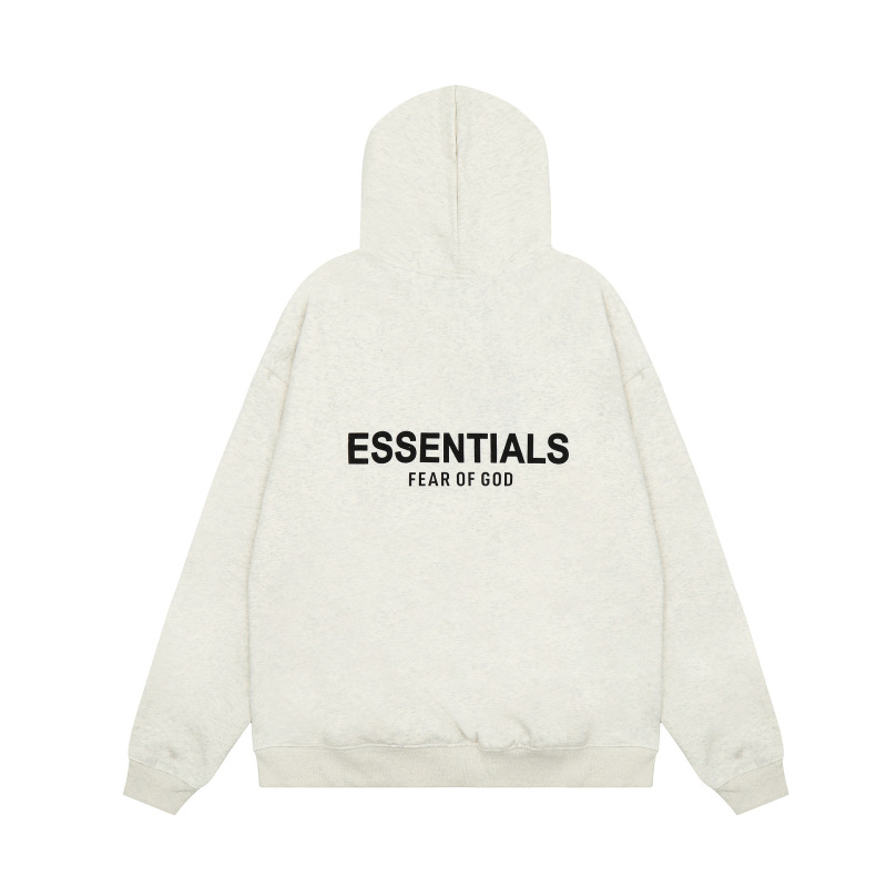 跨境ESSENTIALS复线FOG连帽加绒卫衣男女情侣植绒宽松帽衫外套|undefined