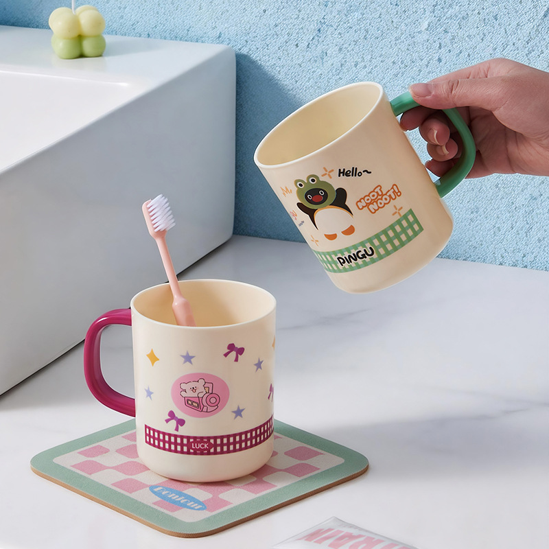 High-Looking Wash Cup for Home Use, Couple Travel Portable Mouthwash Cup, Toothbrush Cup for Students' Dormitory