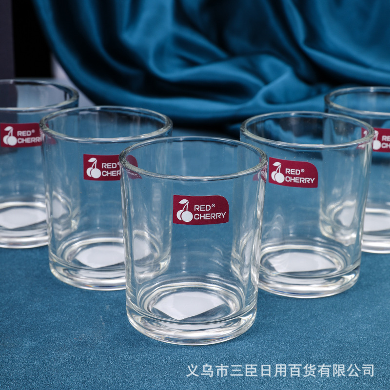 红樱桃70085园杯 精品家用透明玻璃小酒杯白酒水杯啤酒杯现货批发