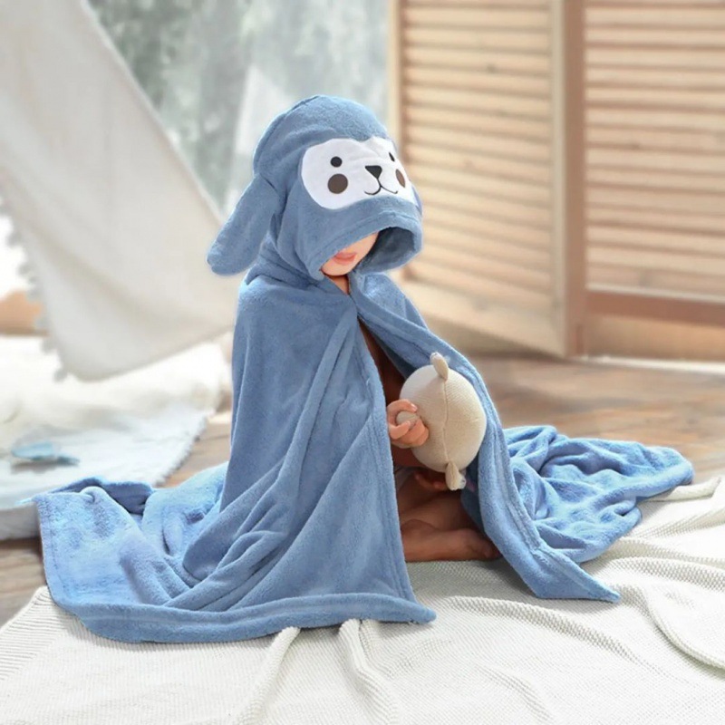 여름 어린이 목욕 수건 목욕 가운 어린이 목욕 수건 목욕 수건 후드 망토 흡수
