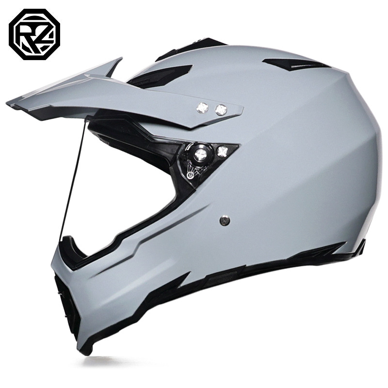 Casco de campo traviesa Casco de carreras de motos Casco de carretera Casco de doble propósito para hombres y mujeres Casco de tracción de cuatro estaciones Casco completo Orz