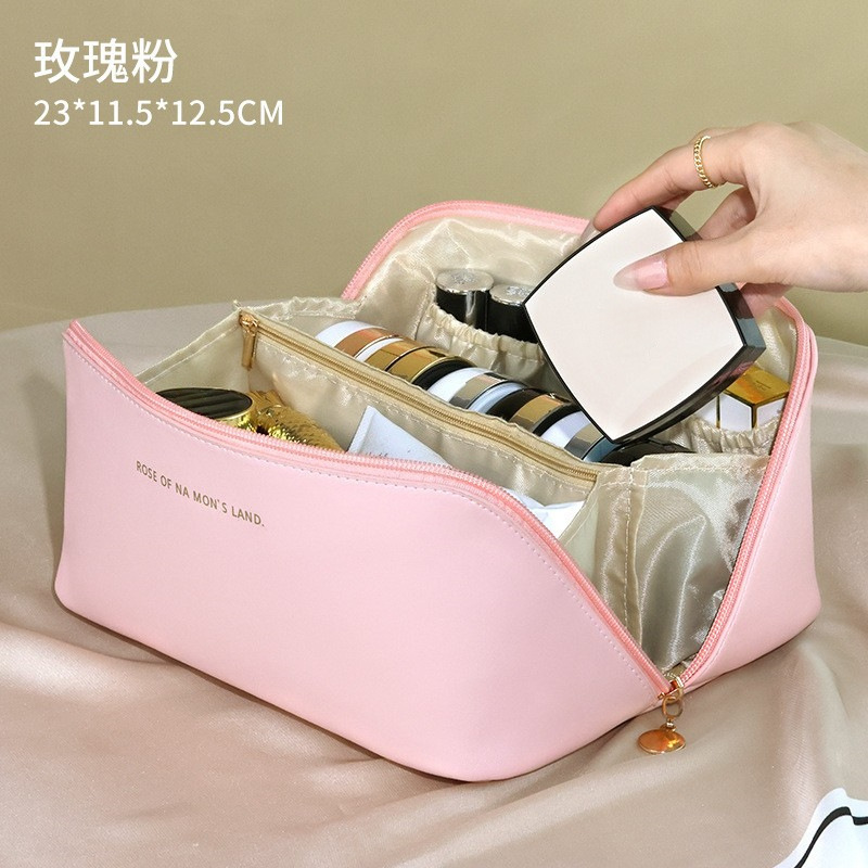 化妆包女大容量便携式时尚高端旅行化妆收纳袋可手提枕头化妆包|undefined