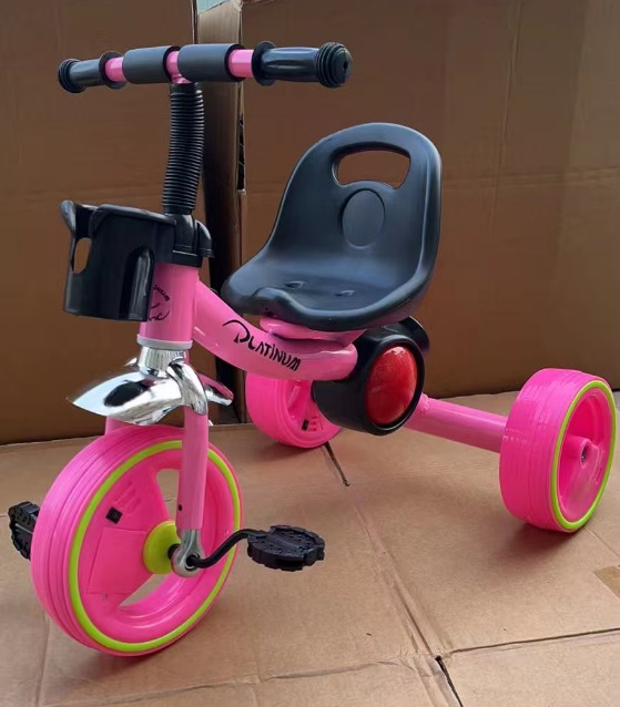 Fabricante nuevo comercio exterior exportación triciclo infantil flash bandas de ruedas música iluminación bicicleta carro bicicleta