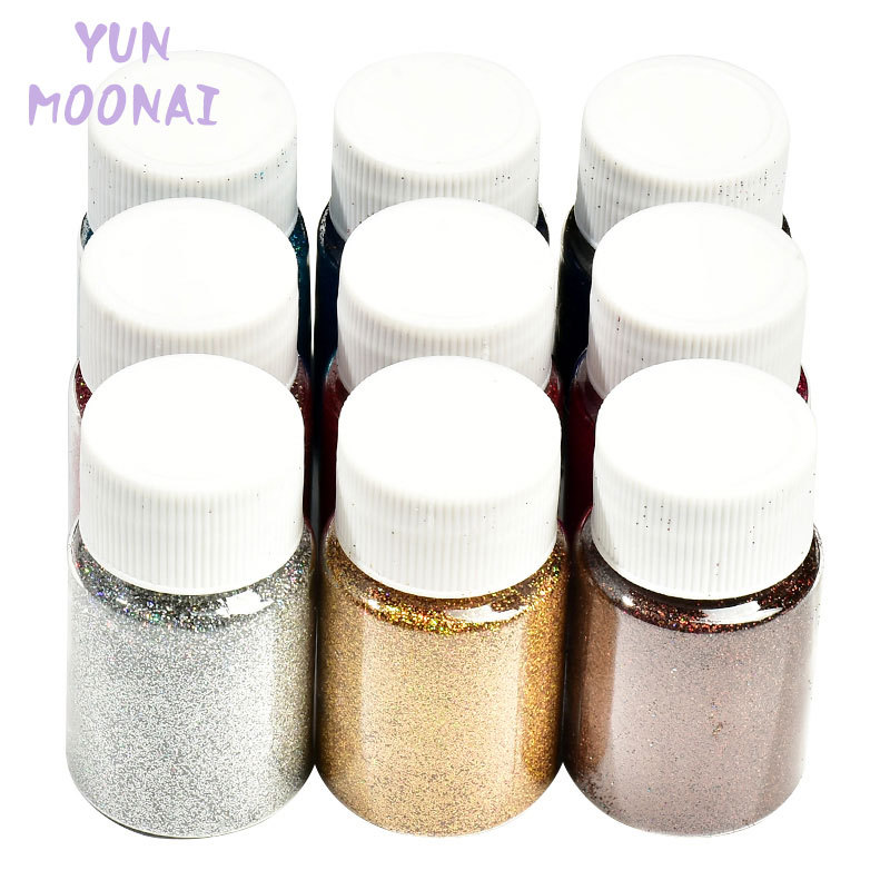 polvo de brillo fino material DIY sequinilla hecha a mano cristal goteo AB molde resina uv pegamento arena movida aceite mahjong relleno