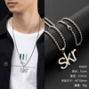 Brand accessory hip-hop style, sweater, necklace stainless steel, wholesale